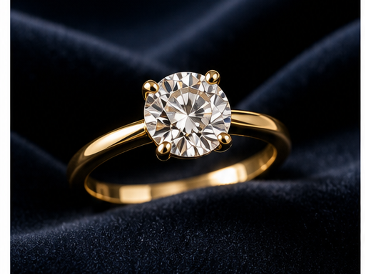 AI jewelry product photography sample image: Ring macro