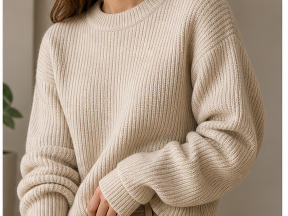 AI product photography for clothing sample image: On-model crop