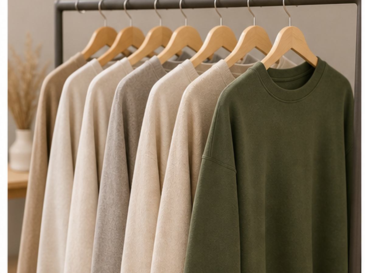 AI product photography for clothing sample image: Lifestyle rack