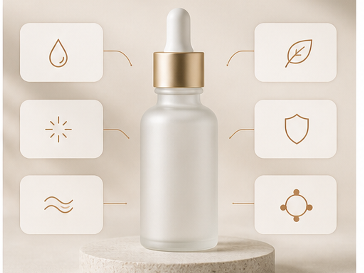 AI product photography for Shopify sample image: Benefit graphic